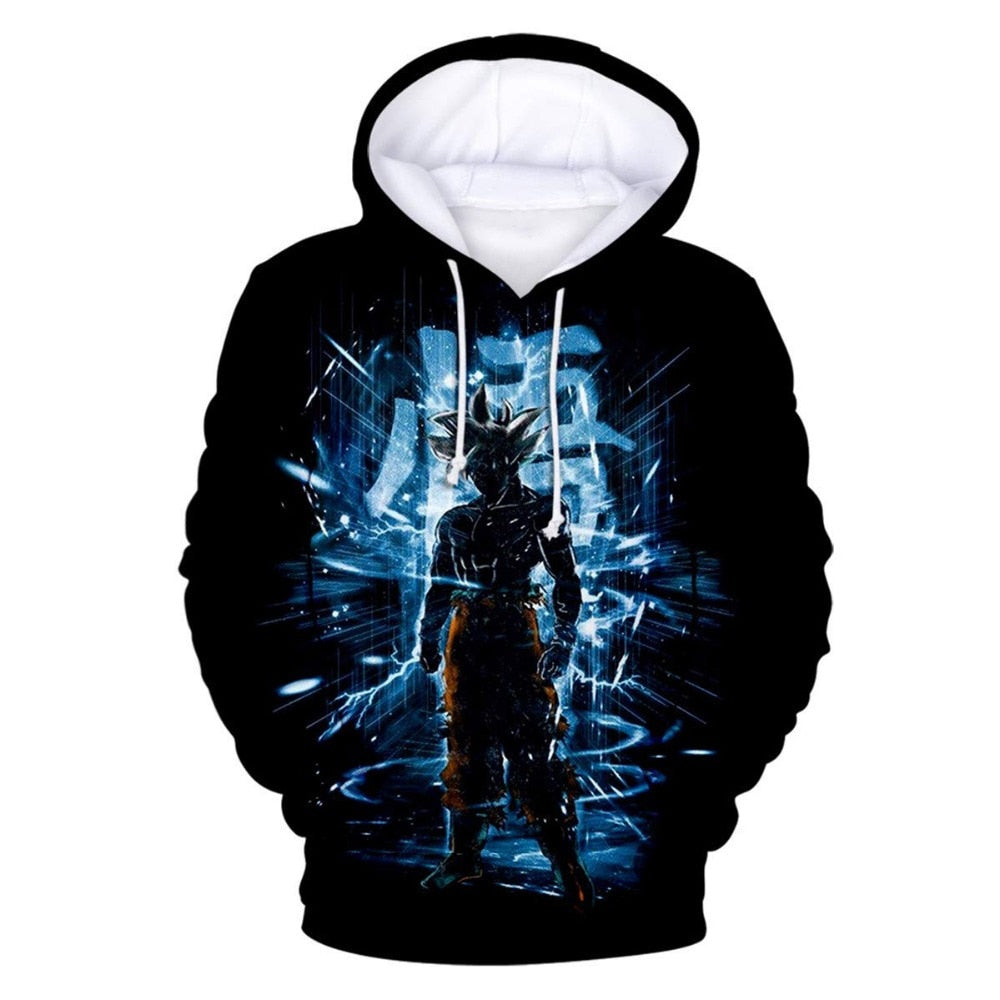 Dragon Ball Hoodie Men 3D Sweatshirts Super Saiyan Goku Printed Hooded Pullover Teen Fashion Cartoon Hoody Streetwear - Vimost Shop
