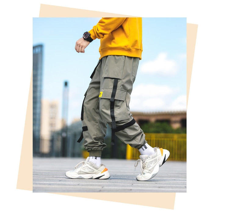 Men's Harem Pants Multi-Pocket Jogger Streetwear Cargo Pants Male New Fashion Sweatpants Man High Quality Trousers | Vimost Shop.