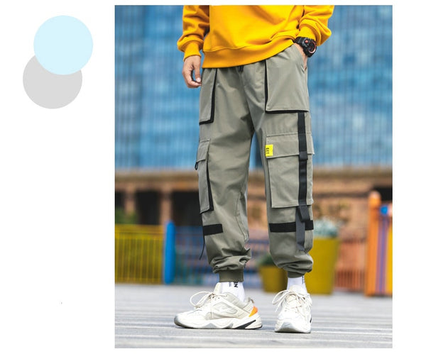 Men's Harem Pants Multi-Pocket Jogger Streetwear Cargo Pants Male New Fashion Sweatpants Man High Quality Trousers | Vimost Shop.