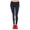 Womens Fashion Elasticity Yes and No Printed Slim Fit Legging Workout Trousers Casual Pants Leggings | Vimost Shop.