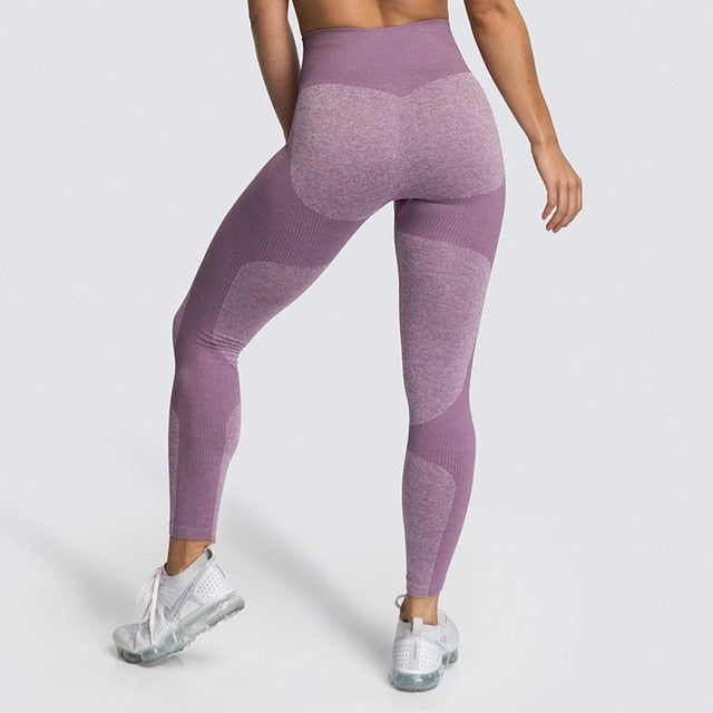 Yoga Pants Seamless Women Sports Leggings Fitness Solid Athletic Workout Long Tights Gym Running Trousers Bodybuilding | Vimost Shop.