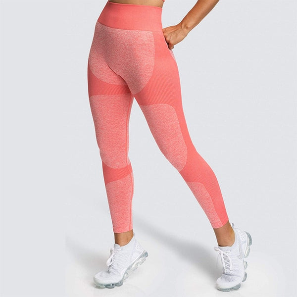 Yoga Pants Seamless Women Sports Leggings Fitness Solid Athletic Workout Long Tights Gym Running Trousers Bodybuilding | Vimost Shop.