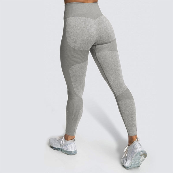 Yoga Pants Seamless Women Sports Leggings Fitness Solid Athletic Workout Long Tights Gym Running Trousers Bodybuilding | Vimost Shop.