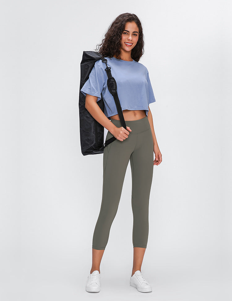 Lightweight Cotton Running Workout Crop Top Women | Vimost Shop.