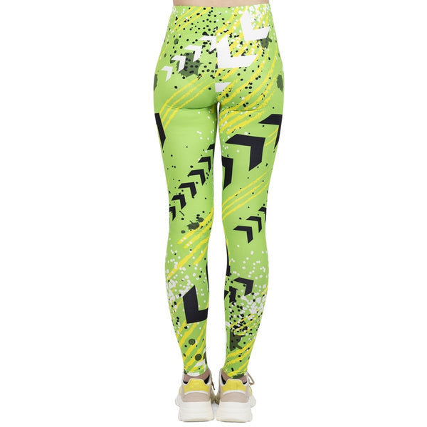Hot Women Fashion Leggings High Elasticity Legins Workout Jogging Pants Fluorescent Green Neon Printing Sport leggins | Vimost Shop.