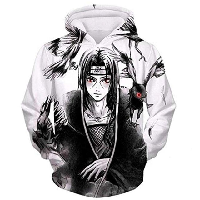 Hoodies Unisex Naruto Harajuku Japanese Anime Uchiha Itachi Printed Men's Hoodie Male Streetwear Fashion Casual sweatshirt Coat | Vimost Shop.