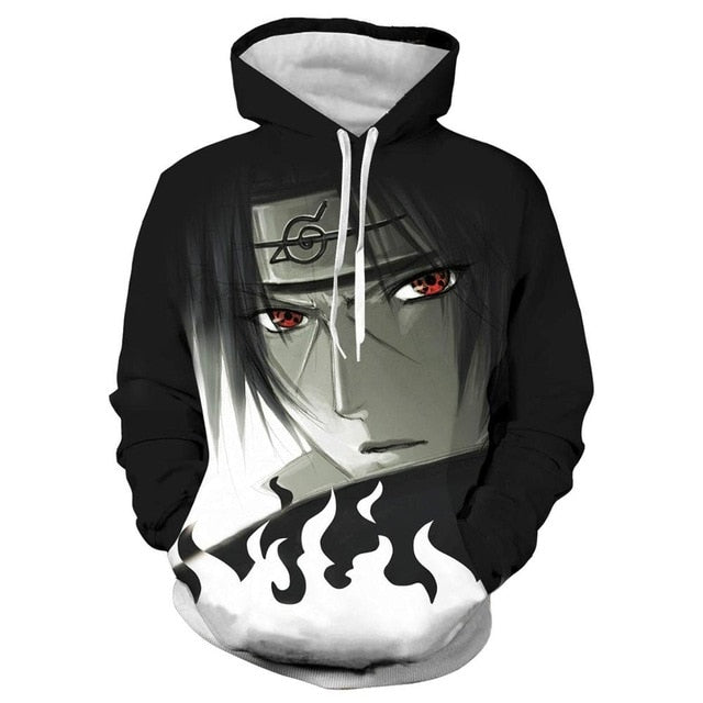 Hoodies Unisex Naruto Harajuku Japanese Anime Uchiha Itachi Printed Men's Hoodie Male Streetwear Fashion Casual sweatshirt Coat | Vimost Shop.