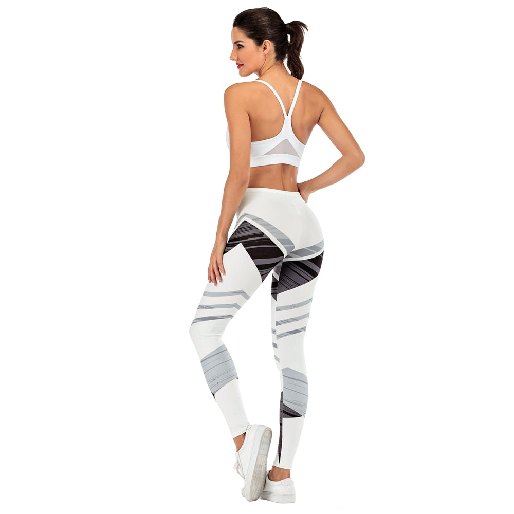 Women Fitness Legging Streak Printing Sexy leggins Fashion Slim legins Soft and stretchy Leggings Woman Pants | Vimost Shop.