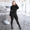 Woman Sportswear Yoga Set Mesh Patchwork Black Sport Suit Jumpsuit Fitness Clothing | Vimost Shop.