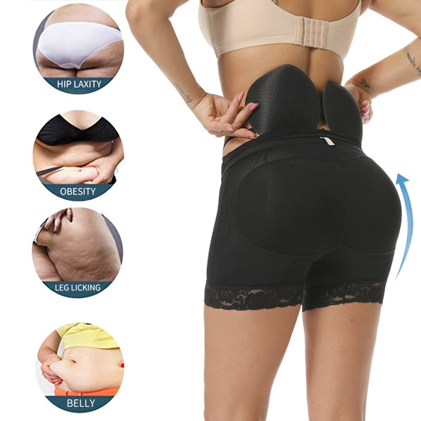 Hip Booty Enhancer High Waist Padded Butt Lifter Tummy Control Panties Briefs Shapewear Ass Pad Shorts Body Shaper Underwear | Vimost Shop.