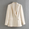 Women summer blazer double breasted jackets ladies formal suit jackets | Vimost Shop.