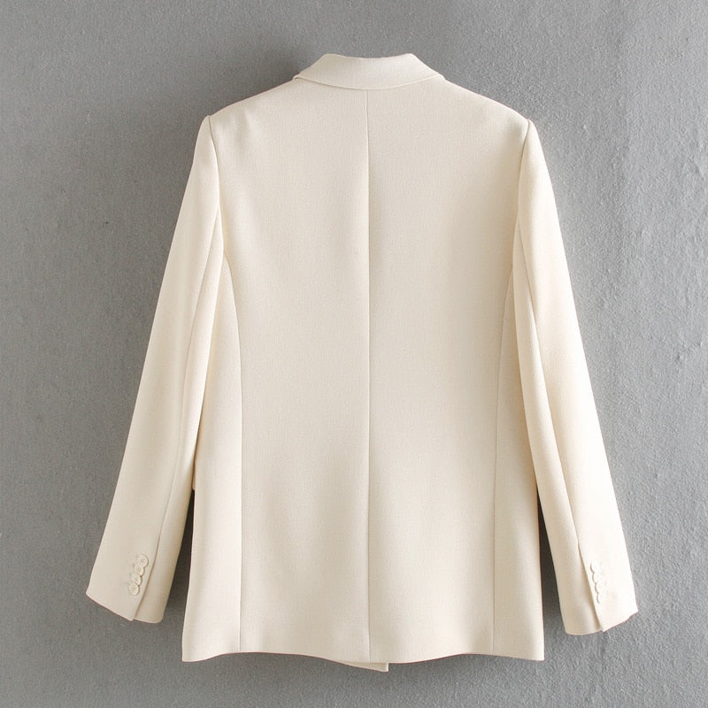 Women summer blazer double breasted jackets ladies formal suit jackets | Vimost Shop.