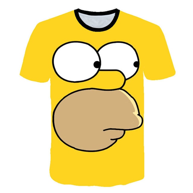 Happy family Funny Homer Simpson And his Son Wife 3D Printed Shorts Sleeve T-shirt | Vimost Shop.