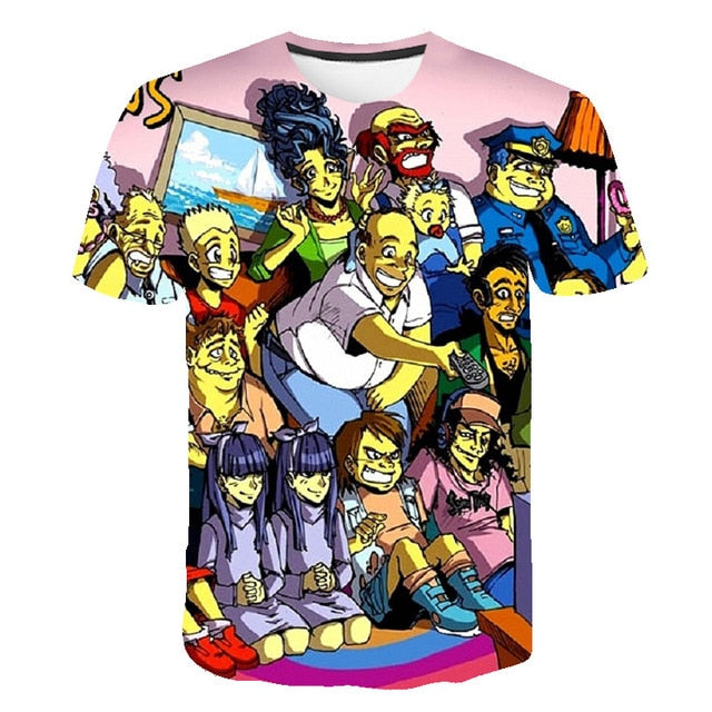 Happy family Funny Homer Simpson And his Son Wife 3D Printed Shorts Sleeve T-shirt | Vimost Shop.