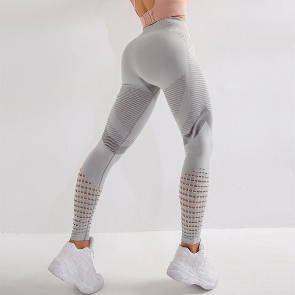 Hollow Out Fitness Gym Leggings Women Seamless Energy Tights Workout Running Activewear Yoga Pants Sport Trainning Wear | Vimost Shop.