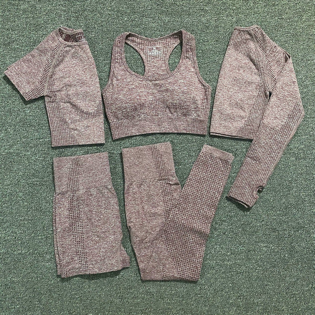 vital seamless yoga set gym set women workout clothes for women active wear sport suit | Vimost Shop.