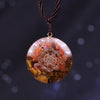 Lotus Orgone Crystals Necklace Orgone Energy Converter The Soul Stone That Change The Magnetic Field Of Life Resin Necklace | Vimost Shop.