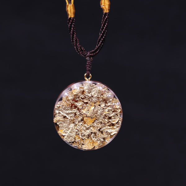 Lotus Orgone Crystals Necklace Orgone Energy Converter The Soul Stone That Change The Magnetic Field Of Life Resin Necklace | Vimost Shop.