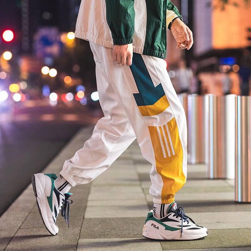Sweatpants Men Casual Striped Pants Loose Track Pants Streetwear | Vimost Shop.