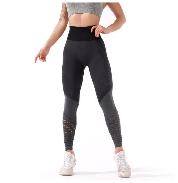 Wmuncc Energy Seamless Gym Leggings Women Fitness High Waist Tummy Control Stretch Yoga Pant Hollow Out Breathable Avtiew Wear | Vimost Shop.