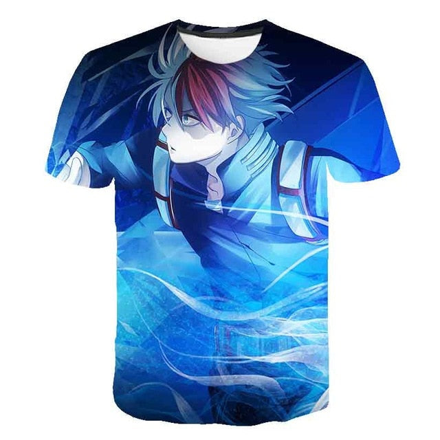 My Hero Academia T Shirt New Men Women 3D Print Anime Boku no Hero Academia Tsuyu Unisex Short Sleeve Top Boys Street Pullover | Vimost Shop.