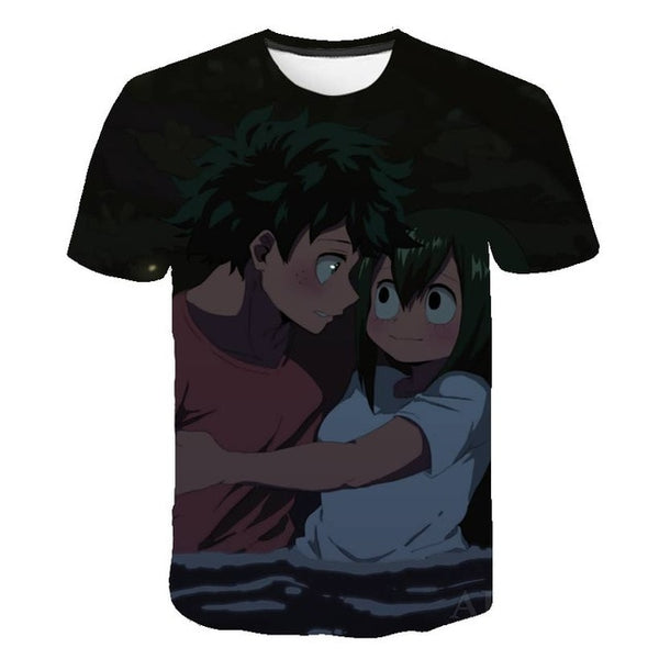 My Hero Academia T Shirt New Men Women 3D Print Anime Boku no Hero Academia Tsuyu Unisex Short Sleeve Top Boys Street Pullover | Vimost Shop.