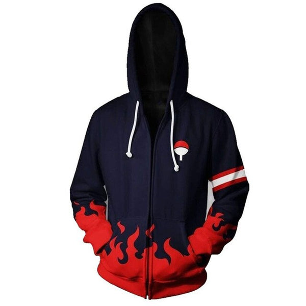Naruto Hoodies Zipper Sweatshirt 3D Hoody Cool Anime Hooded Sweatwear Out Jackets Men Women Casual Coats Streetwear Jackets | Vimost Shop.