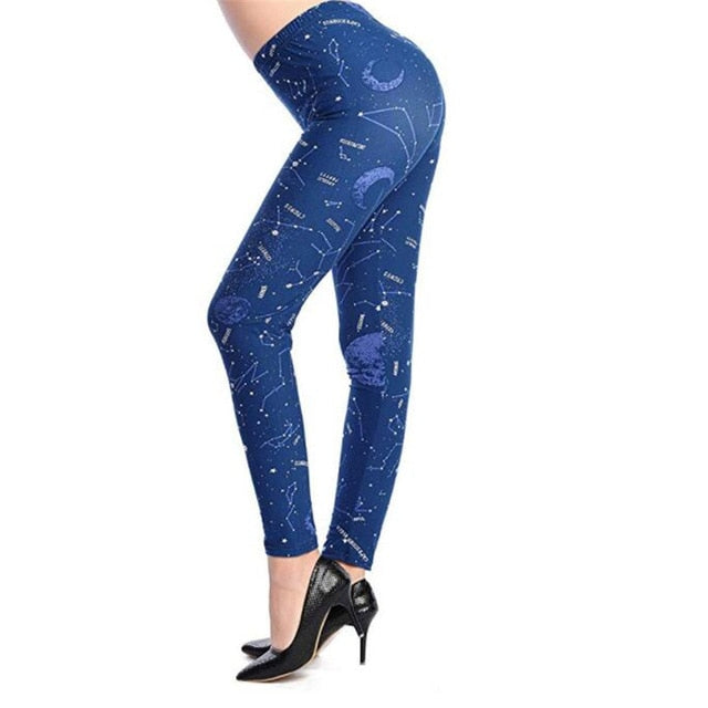 Fashion Girl Legging Spandex Aptitud Print Floral Leggings Leggins Milk Silk | Vimost Shop.