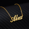 Personalized Baby Name necklace Gold Chain baby Girl Boy Necklace Custom name chain Minimal letter baby jewelry Gift Maxi Colar | Vimost Shop.