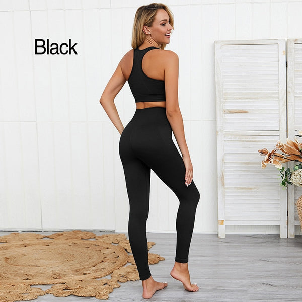 Women Sport Suit Yoga Set Ensemble Sportswear Sexy Leggings Fitness Set | Vimost Shop.