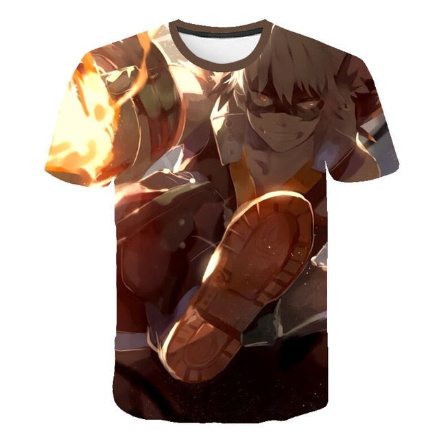 Summer High-Quality Unisex Boku No Hero T Shirt My Hero Academia Tees T-Shirt Tshirt Harajuku Yoh Asakura Midoriya Izuku T-shirt | Vimost Shop.