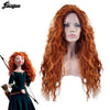 Merida Wig Orange Wig Tinker Bell Princress Belle Ariel Rapunzel Wig Brown Red Blonde Long Synthetic Cosplay Women Wig | Vimost Shop.