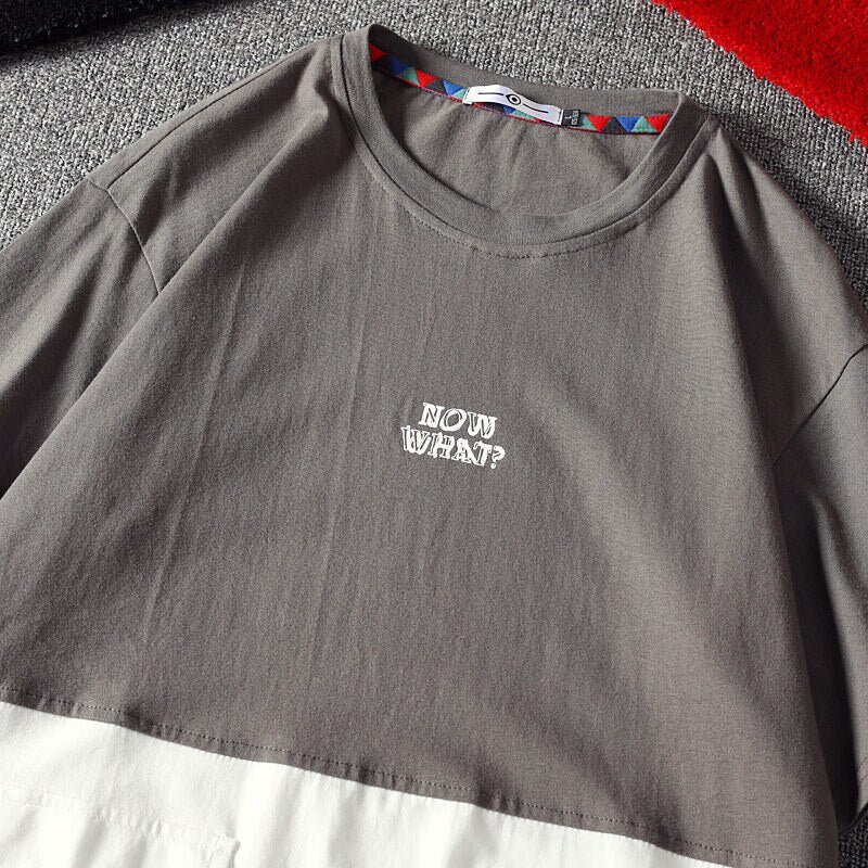 Men's Cotton Fashion T-shirt Mens Summer Patchwork Tshirts 5XL Casual T shirt With Pocket Tee Man Oversized Top & Tee Streetwear | Vimost Shop.