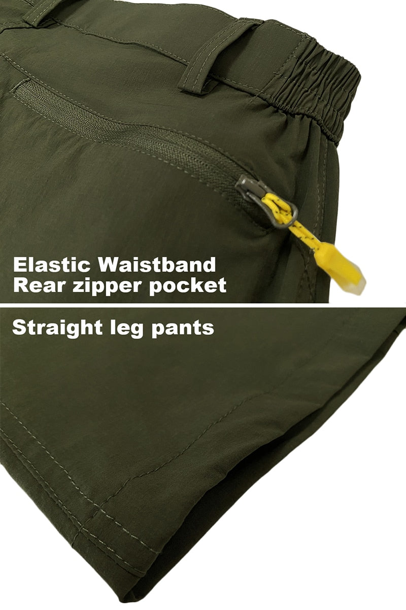 Summer Lightweight Quick Dry Trousers Men Rip-stop Multi-Pockets Tactical Military Trousers Elastic Straight Hike Pants | Vimost Shop.