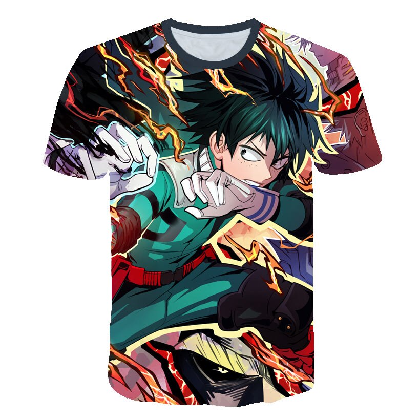 My Hero Academia in men's T-Shirt All Might 3D Printing tshirts Cosplay NUOVO Anime Short Sleeve Casual Top | Vimost Shop.