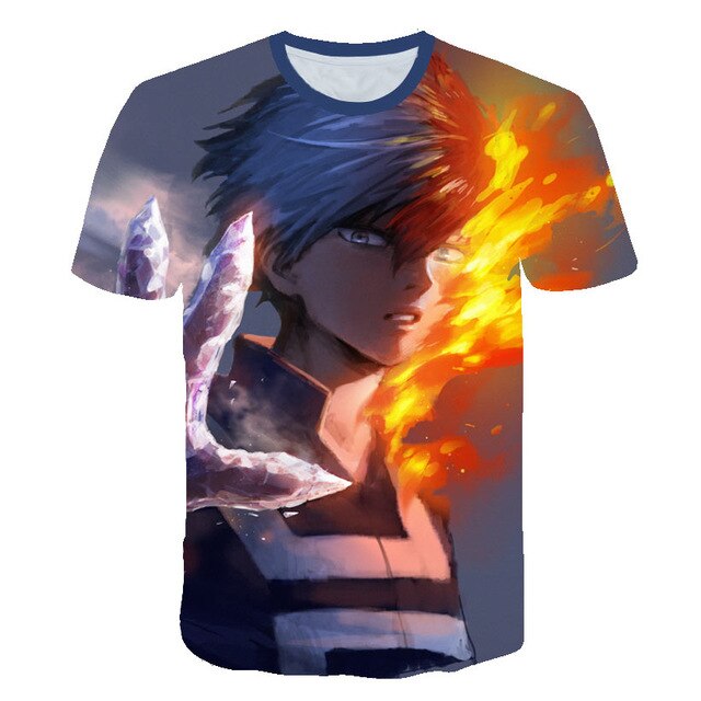 My Hero Academia in men's T-Shirt All Might 3D Printing tshirts Cosplay NUOVO Anime Short Sleeve Casual Top | Vimost Shop.
