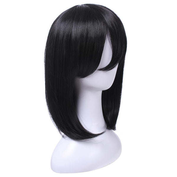 Mikasa Ackerman Cosplay Wigs Attack on Titan Cosplay Black Straight Bob Wig Heat Resistant Synthetic Hair Halloween | Vimost Shop.