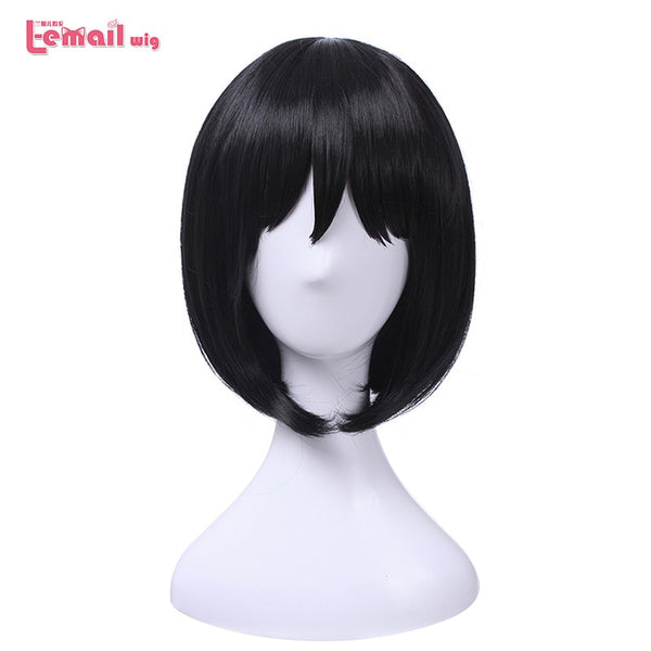 Mikasa Ackerman Cosplay Wigs Attack on Titan Cosplay Black Straight Bob Wig Heat Resistant Synthetic Hair Halloween | Vimost Shop.