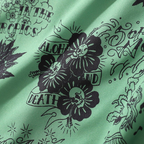 Men Hip Hop Shirt Streetwear Men Hawaiian Shirts Graffiti Skull Harajuku Summer Beach Shirt Casual Tops | Vimost Shop.