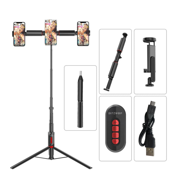 Multifunctional Selfie Stick Tripod blutooth Remote Live Stream Balance Stabilizer for Phones Sport Camera | Vimost Shop.