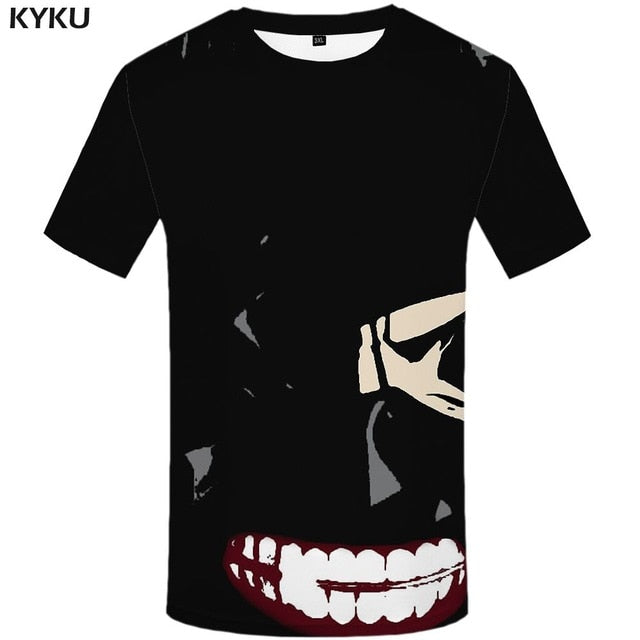 Tokyo Ghoul T-shirt Men Ken Kaneki T-shirts 3d Graffiti Tshirt Printed Japan Tshirts Casual Blood Anime Clothes | Vimost Shop.