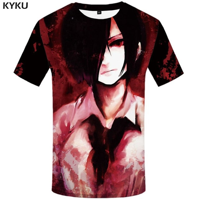 Tokyo Ghoul T-shirt Men Ken Kaneki T-shirts 3d Graffiti Tshirt Printed Japan Tshirts Casual Blood Anime Clothes | Vimost Shop.