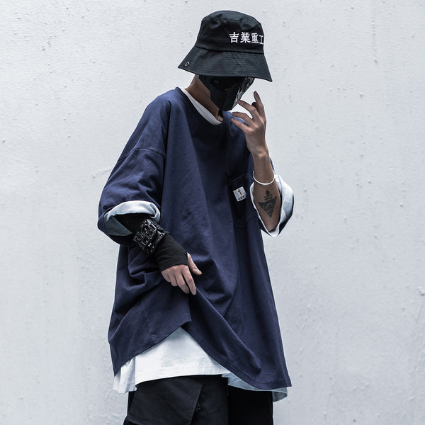Japanese Style Streetwear T Shirt Men Hip Hop Casual Short Sleeve Summer Fashion Casual Male Techwear Tshirt | Vimost Shop.