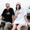 Mens Hip Hop T Shirts Pink Floral Crane Streetwear Tshirt Harajuku Summer Short Sleeve | Vimost Shop.