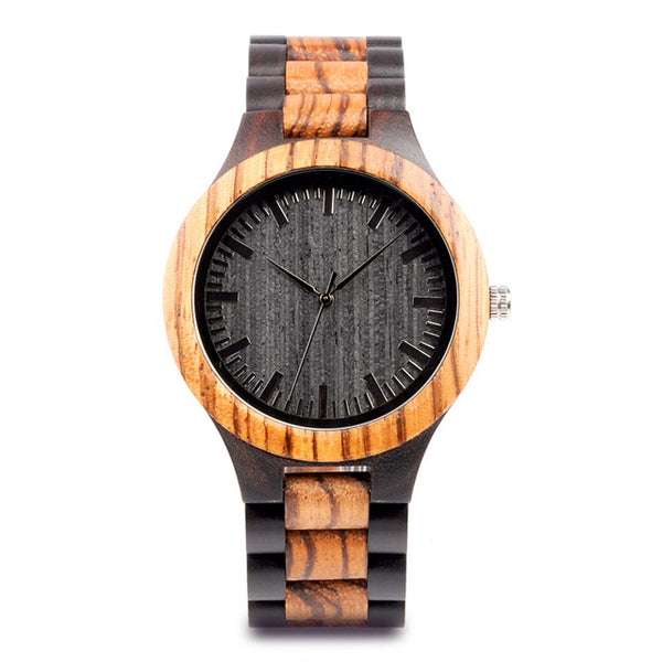 Men Wooden Watch Quartz Wristwatch Top Brand Timepieces Gift Box relogio masculino Accept Drop Shipping | Vimost Shop.