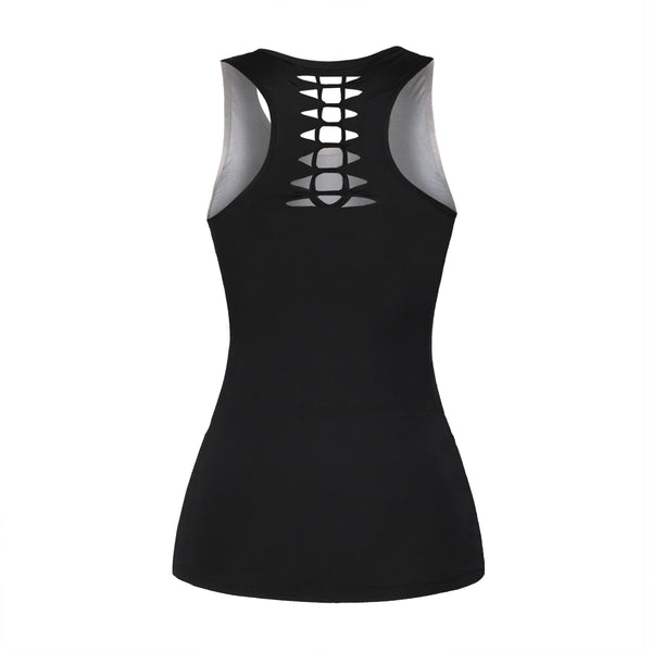 Tank Top For Women Summer Punk Hollow Out Chain Belt Print Vest  Fitness Hollow Top Sexy Female Top Clothing | Vimost Shop.
