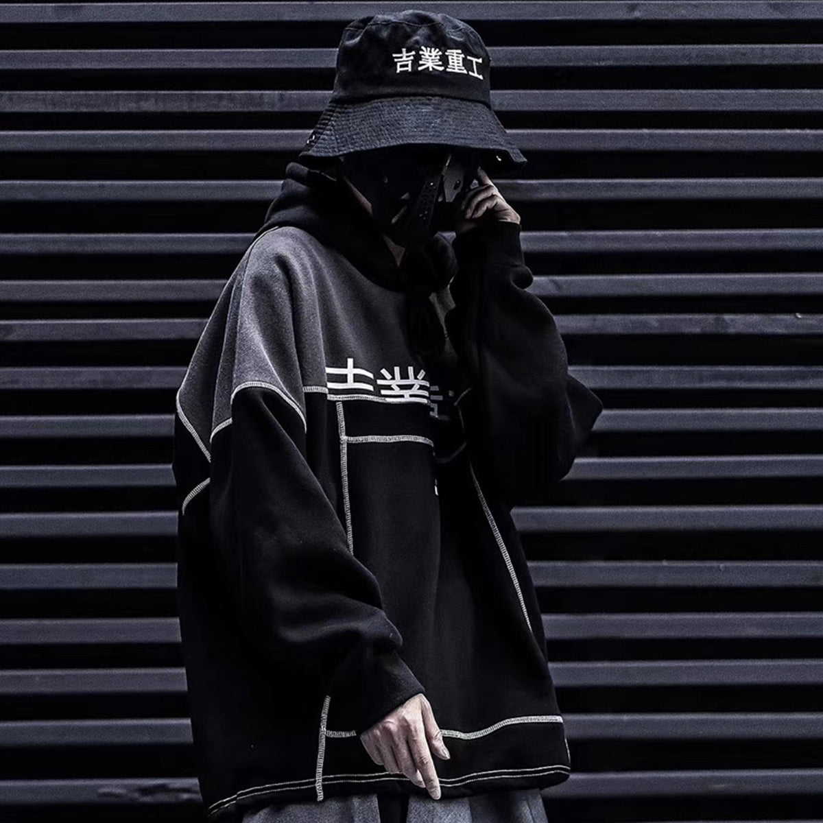 Patchwork Color Block Thick Hooded Sweatshirts Men Harajuku Hip Hop Pullover Casual Cargo Hoodies Streetwear | Vimost Shop.