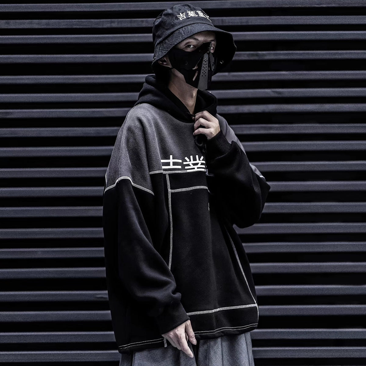 Patchwork Color Block Thick Hooded Sweatshirts Men Harajuku Hip Hop Pullover Casual Cargo Hoodies Streetwear | Vimost Shop.