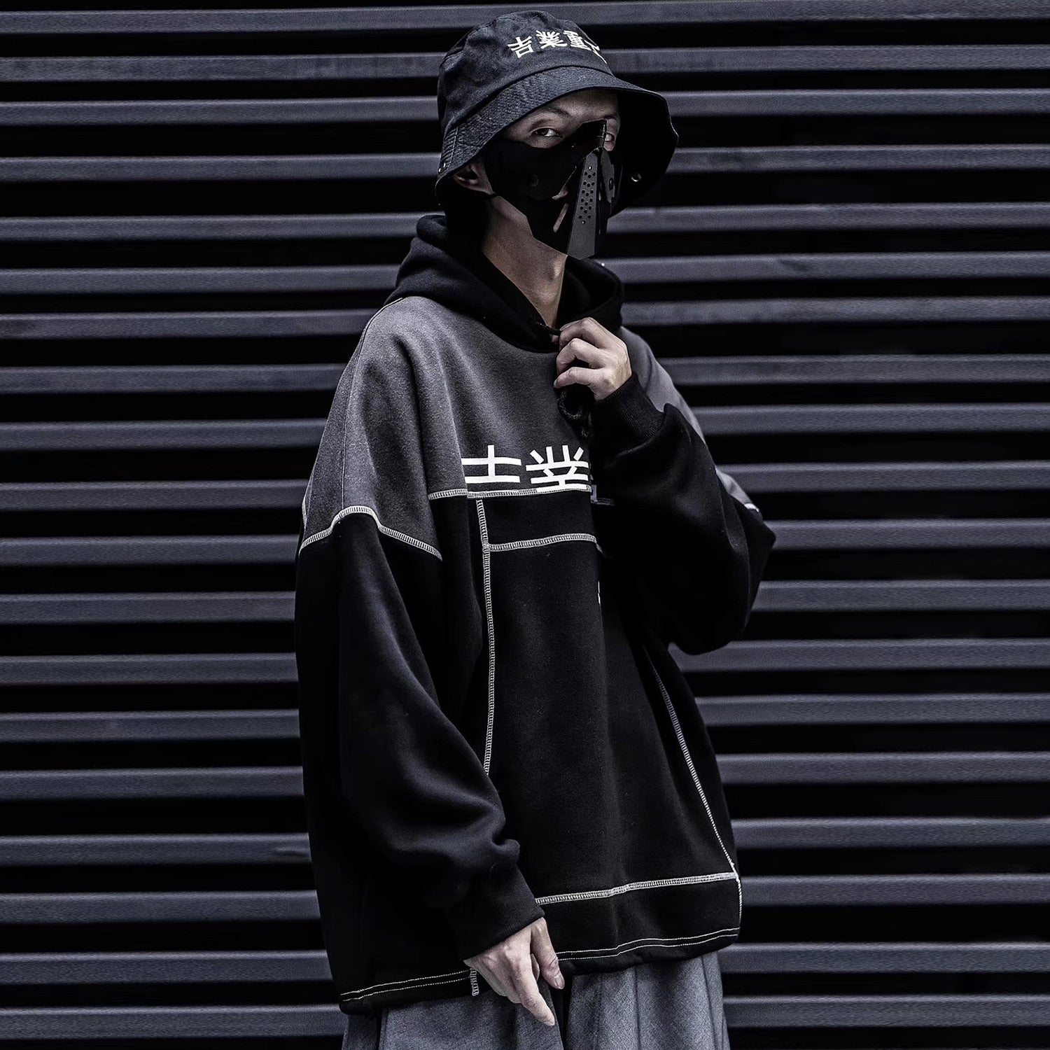 Patchwork Color Block Thick Hooded Sweatshirts Men Harajuku Hip Hop Pullover Casual Cargo Hoodies Streetwear | Vimost Shop.