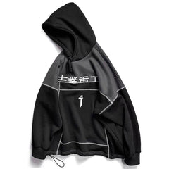 Patchwork Color Block Thick Hooded Sweatshirts Men Harajuku Hip Hop Pullover Casual Cargo Hoodies Streetwear | Vimost Shop.